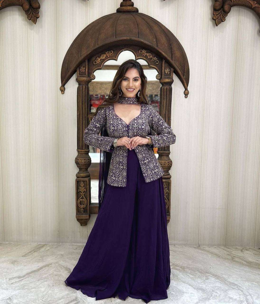 Buy Festive Palazzo With Tops for Women Wholesale 