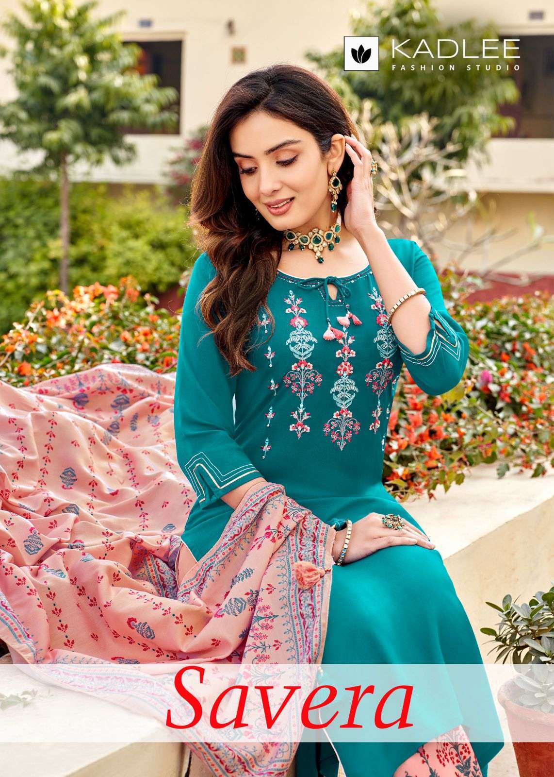 Kadlee Savera Designer Palazzo Suit Wholesale