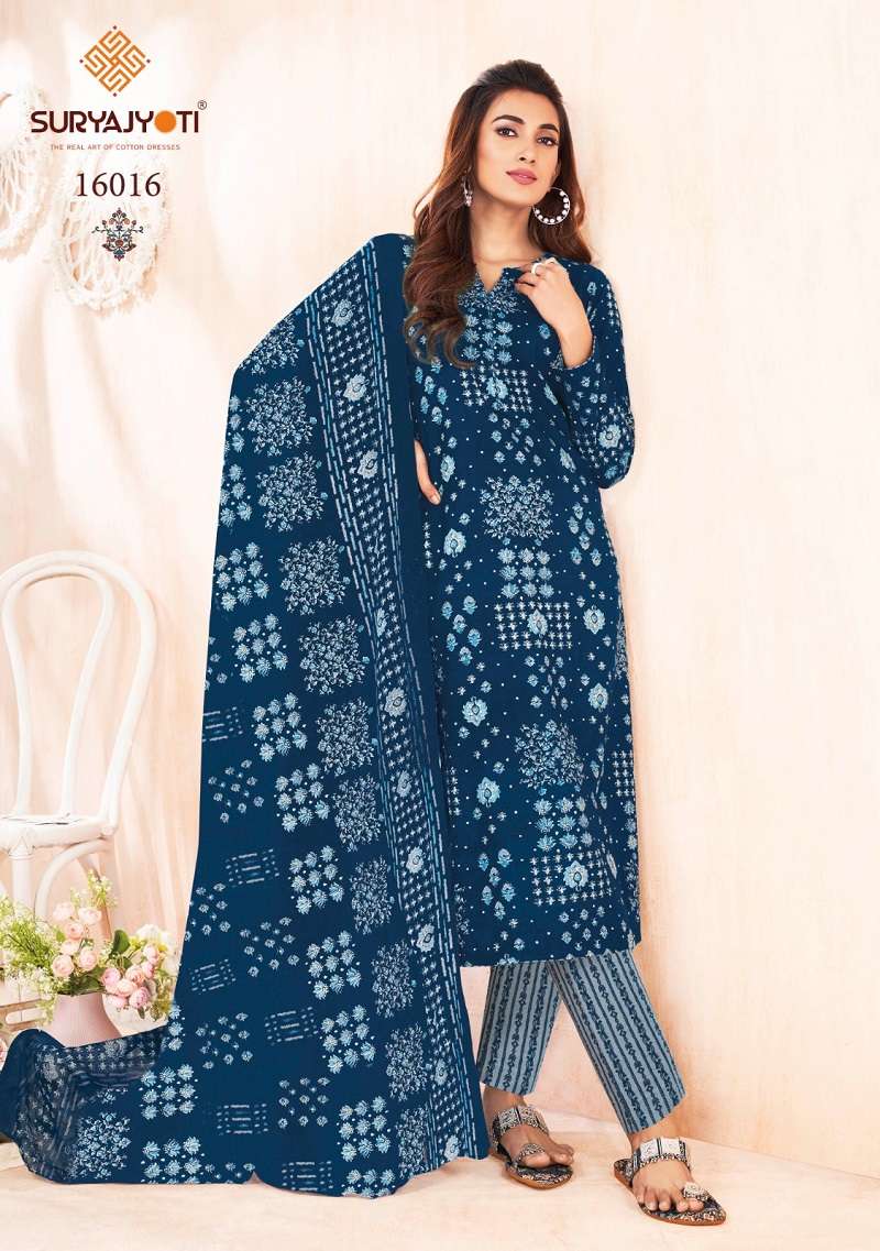 Suryajyoti Zion Cotton Vol 16 Cotton Dress Material Collection