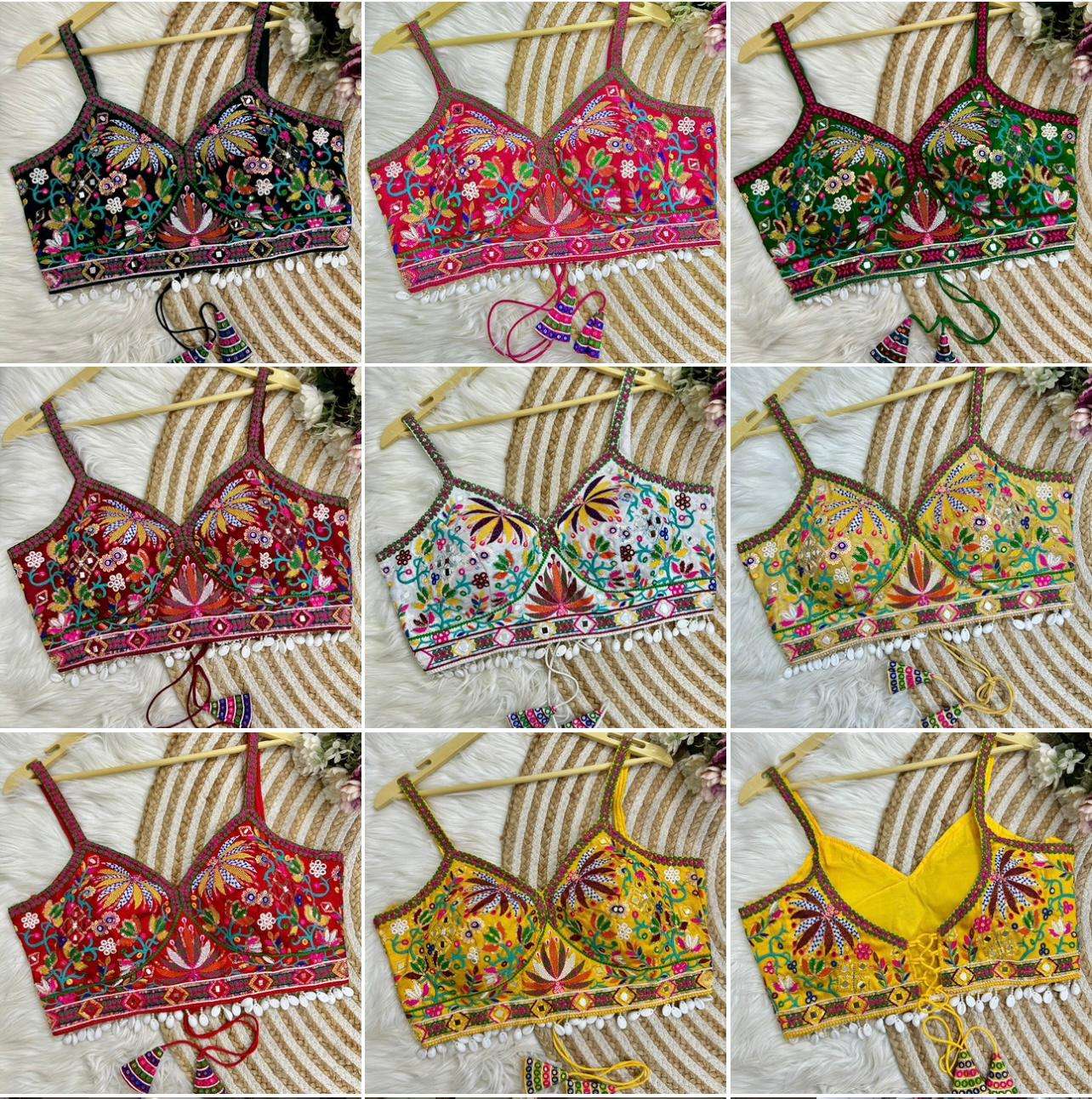 Navratri Readymade Garba Night Special Spaghetti Blouse For Women