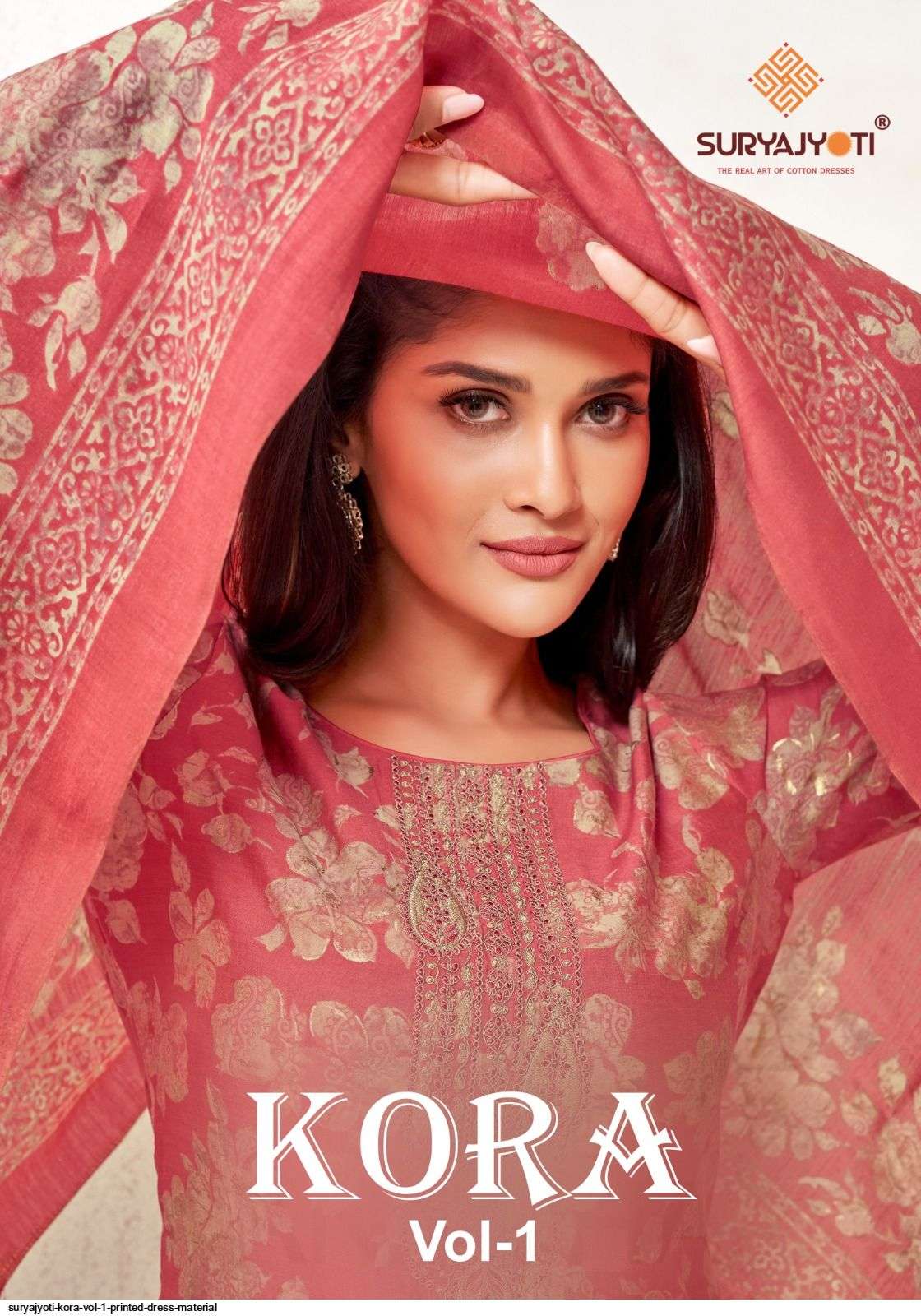 SURYAJYOTI KORA VOL 1 PRINTED DRESS MATERIAL