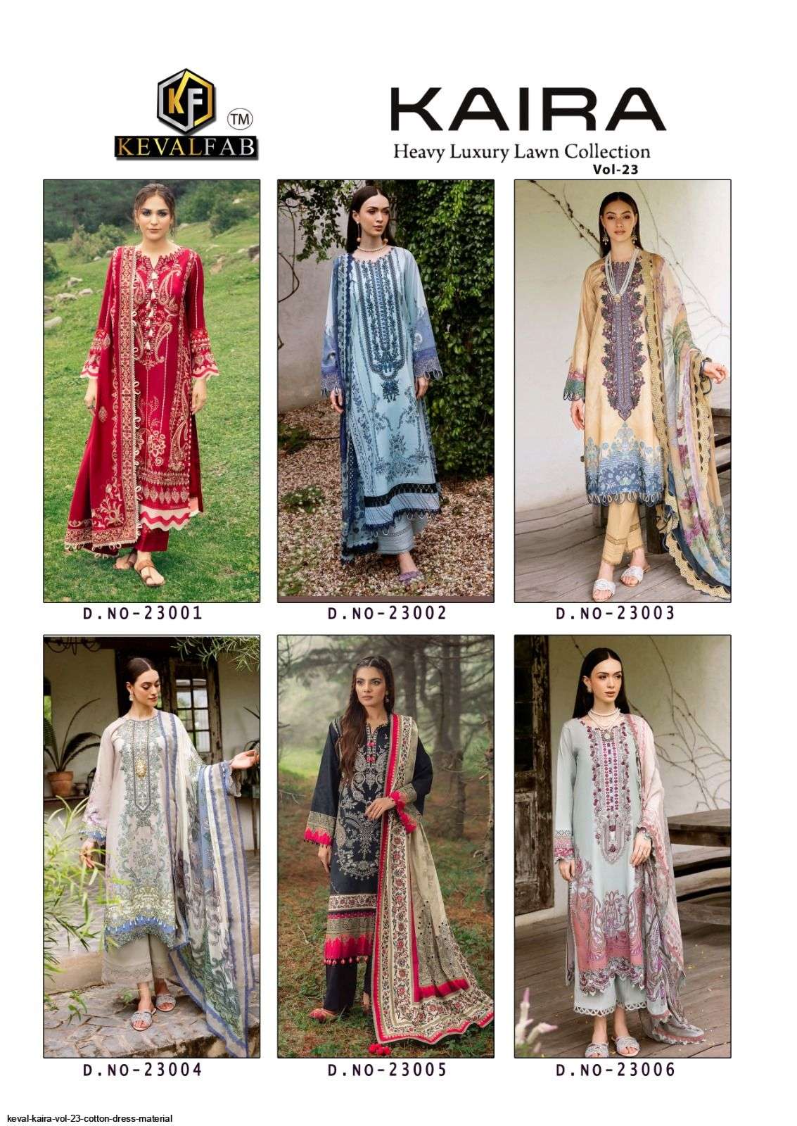 KEVAL KAIRA VOL 23 COTTON DRESS MATERIAL
