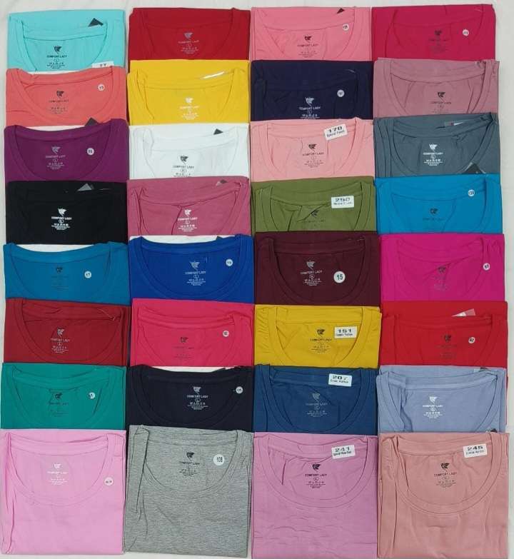 Buy Comfort Lady Plain T Shirts at Wholesale Price Online 
