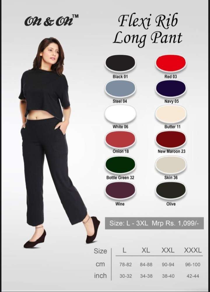 Buy On & On Flexi Rib Long Pant at Wholesale Price