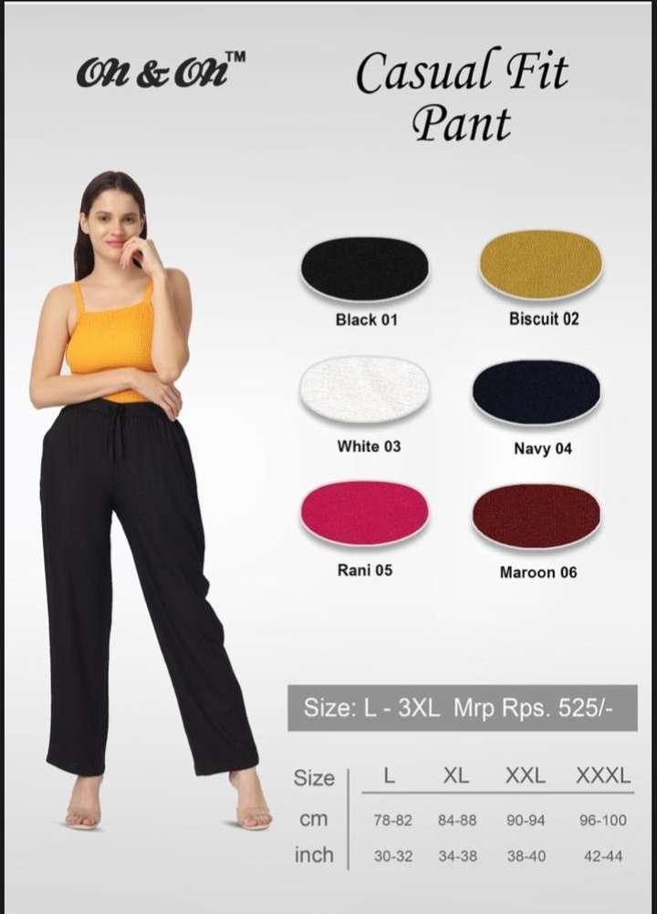 Buy Women On and On Casual Pants at Wholesale Price in India