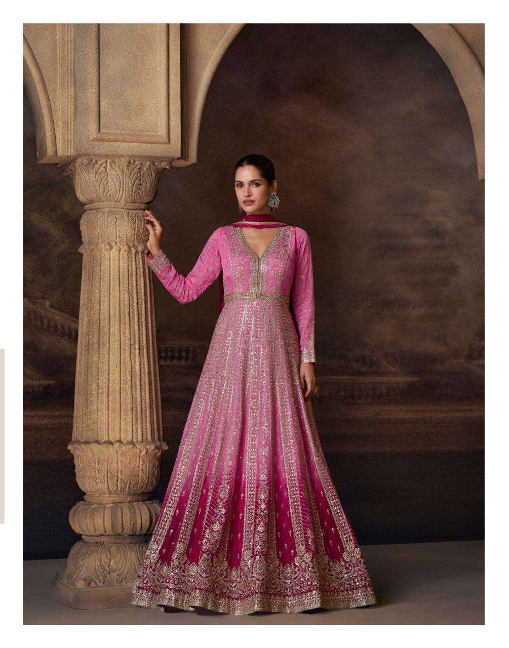 Sayuri Avni Embroidered Designer Gown With Dupatta Collection