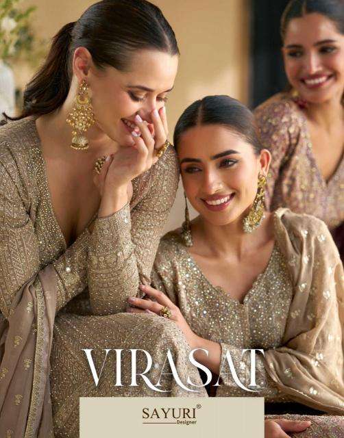 Sayuri designer Virasat long designer look readymade suits wholesale