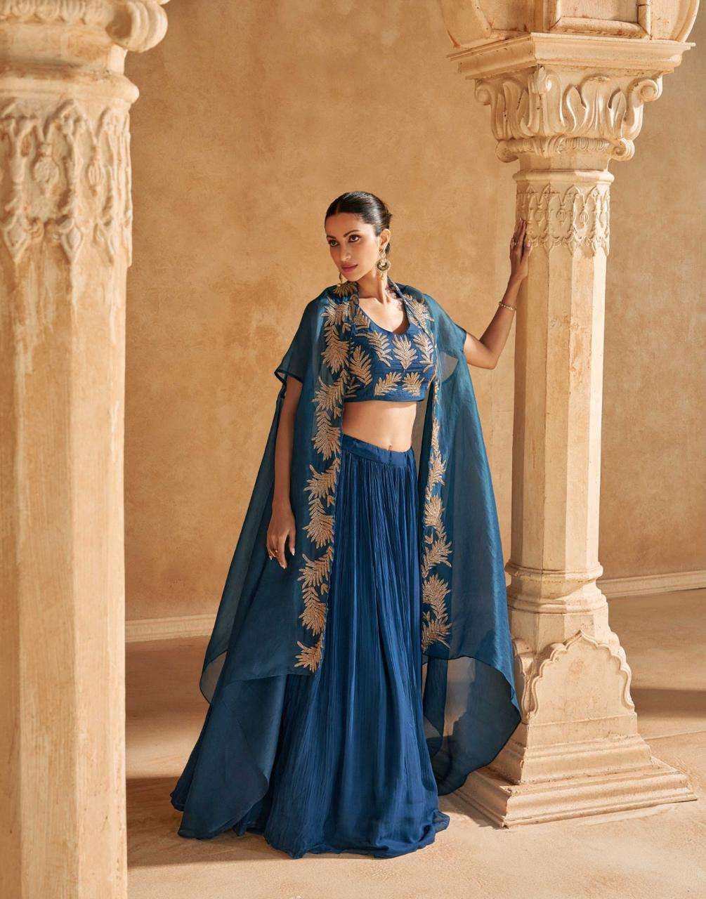 Sayuri Kalki Chinon Silk Indo Western Collection Wholesale Online In India