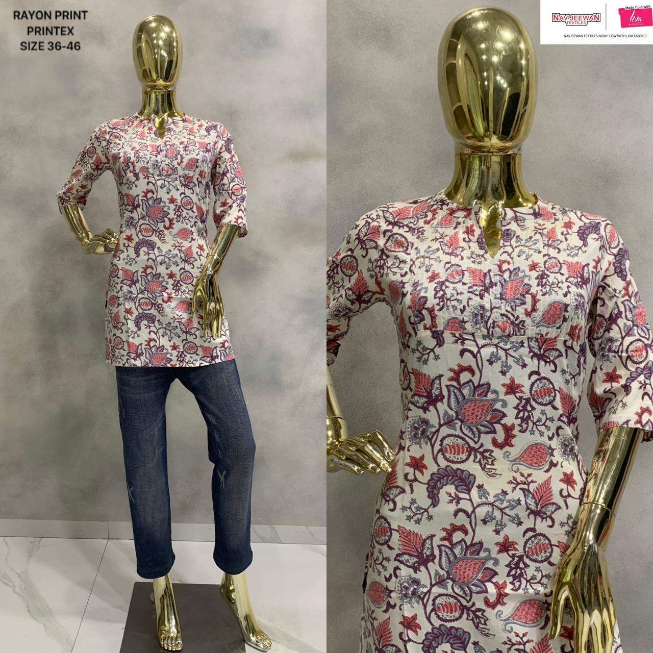Buy D.no.3 Navjeewan Tunics at Wholesale Price from Kurti Manufacturer in Jaipur