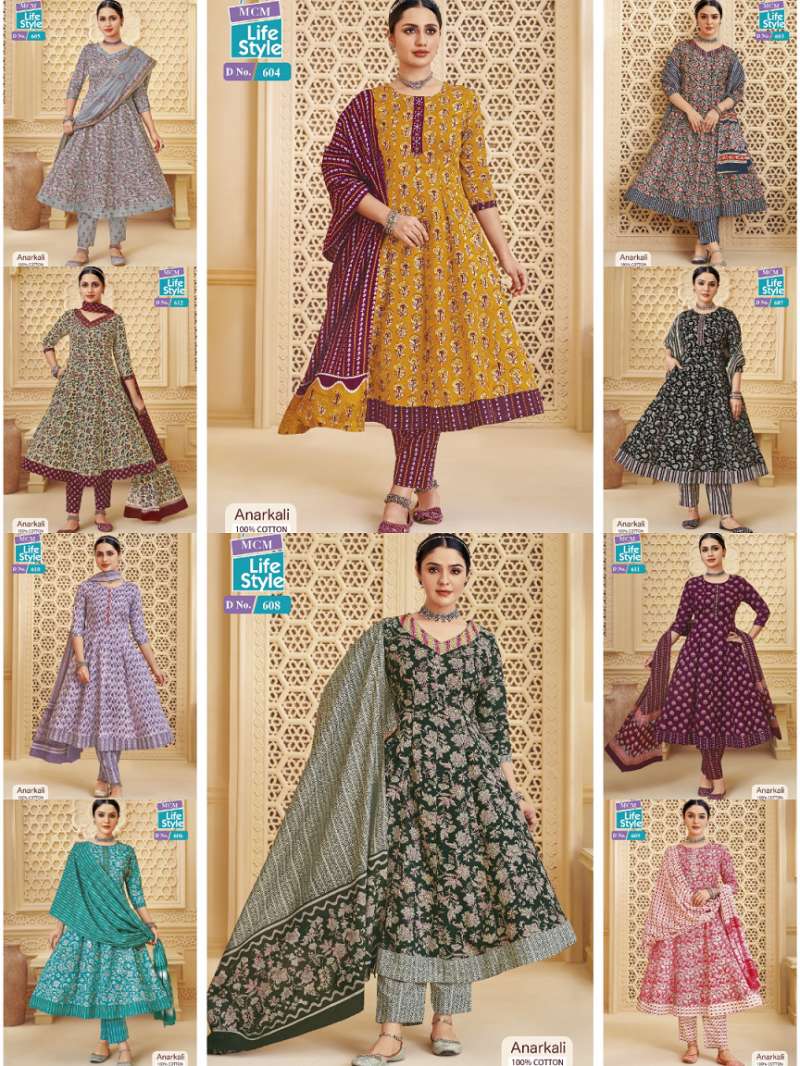 Buy Mcm Anarkali Vol 6 Cotton Readymade Salwar Suits Online At Best Price
