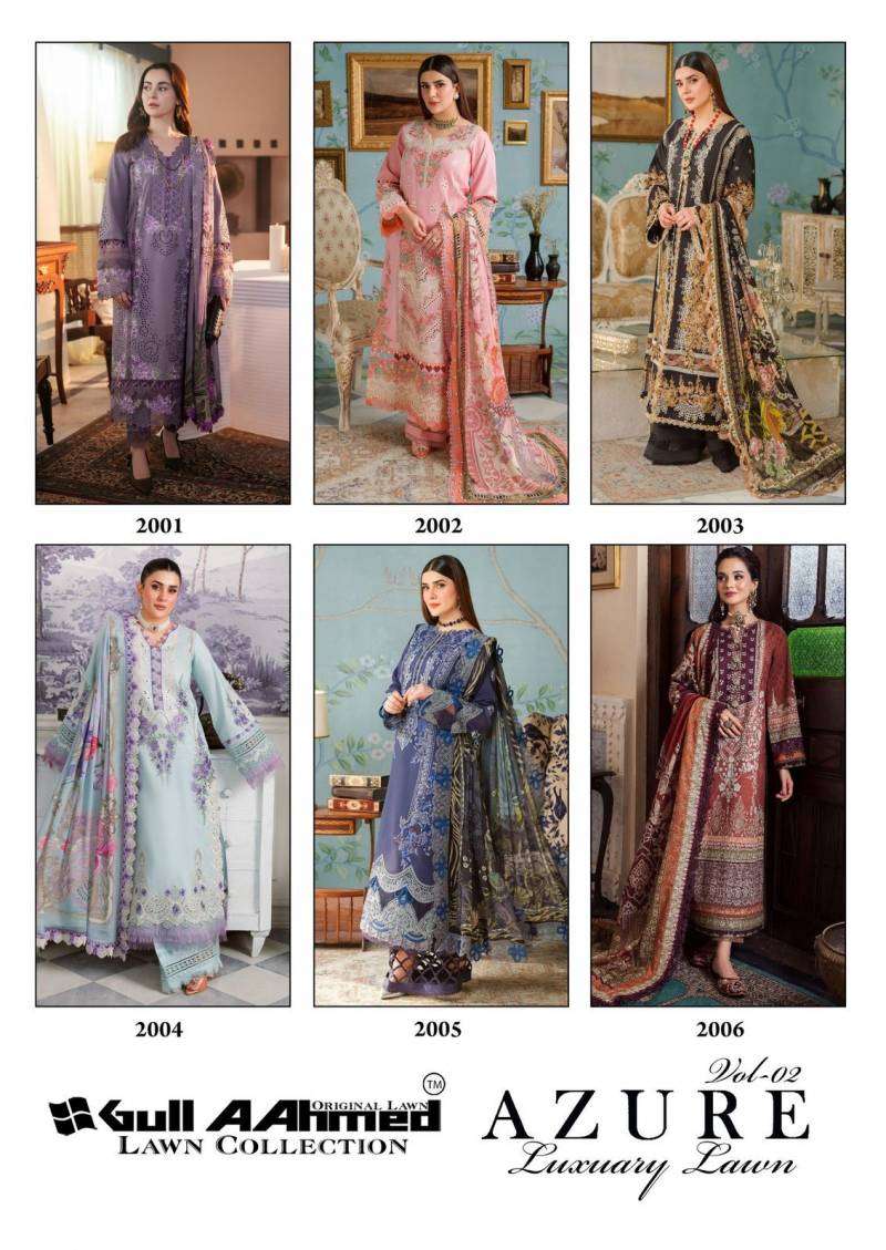 Gull A Ahmed Azure Vol 2 Lawn Printed Dress Material Collection