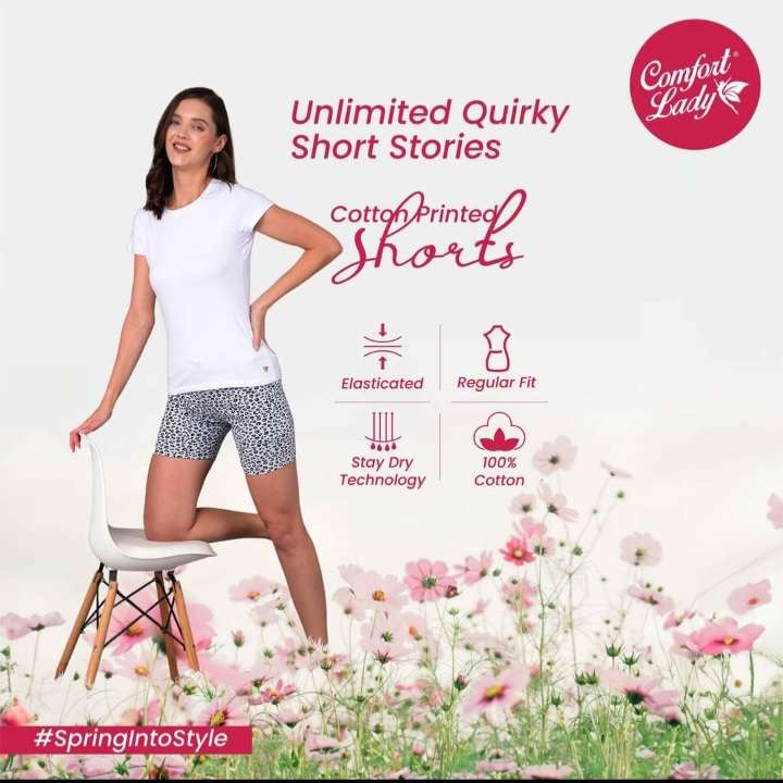 Buy Comfort Lady Printed Shorts for Women Online in India at Wholesale Price