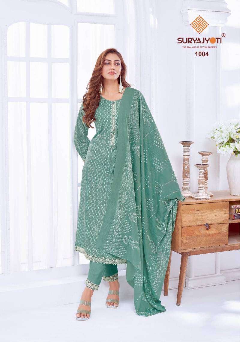 Buy Suryajyoti Kashvi Vol 1 Cambric Cotton Dress Material Collection Online at Lowest Prices