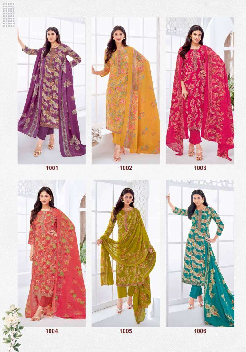 Buy Suryajyoti Khushboo Vol 1 Lawn Foil Printed Dress Material Online in India