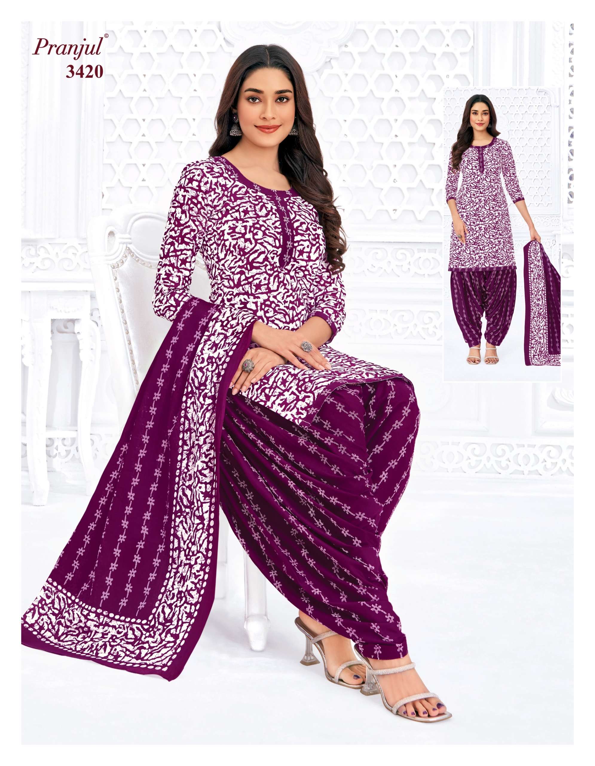 Pranjul Priyanshi Vol 34 Pure Cotton Dress Material at Wholesale Price