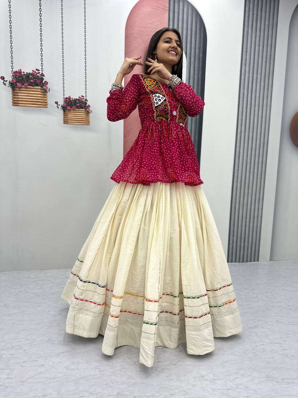 Buy D.no.52 Navratri Lehnega Cholis Directly From Suppliers in Surat India