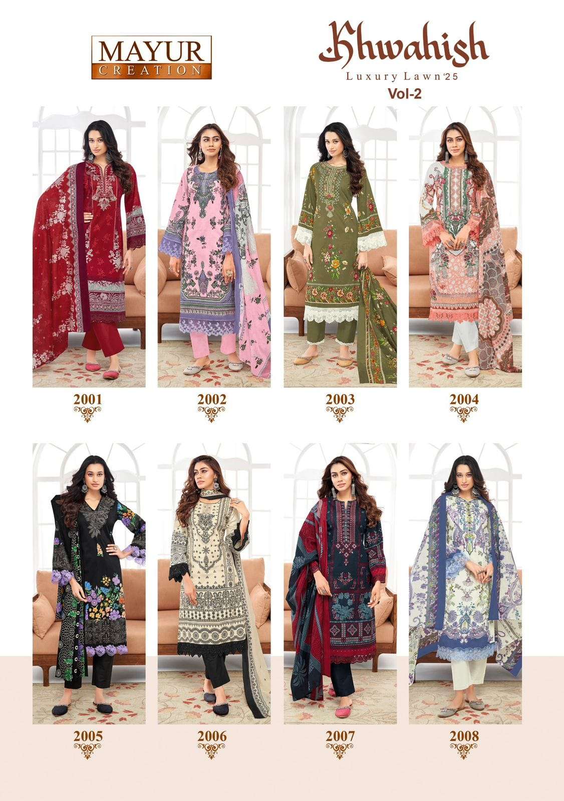 Mayur Khwahish Vol 2 Lawn Cotton Karachi dress material shop