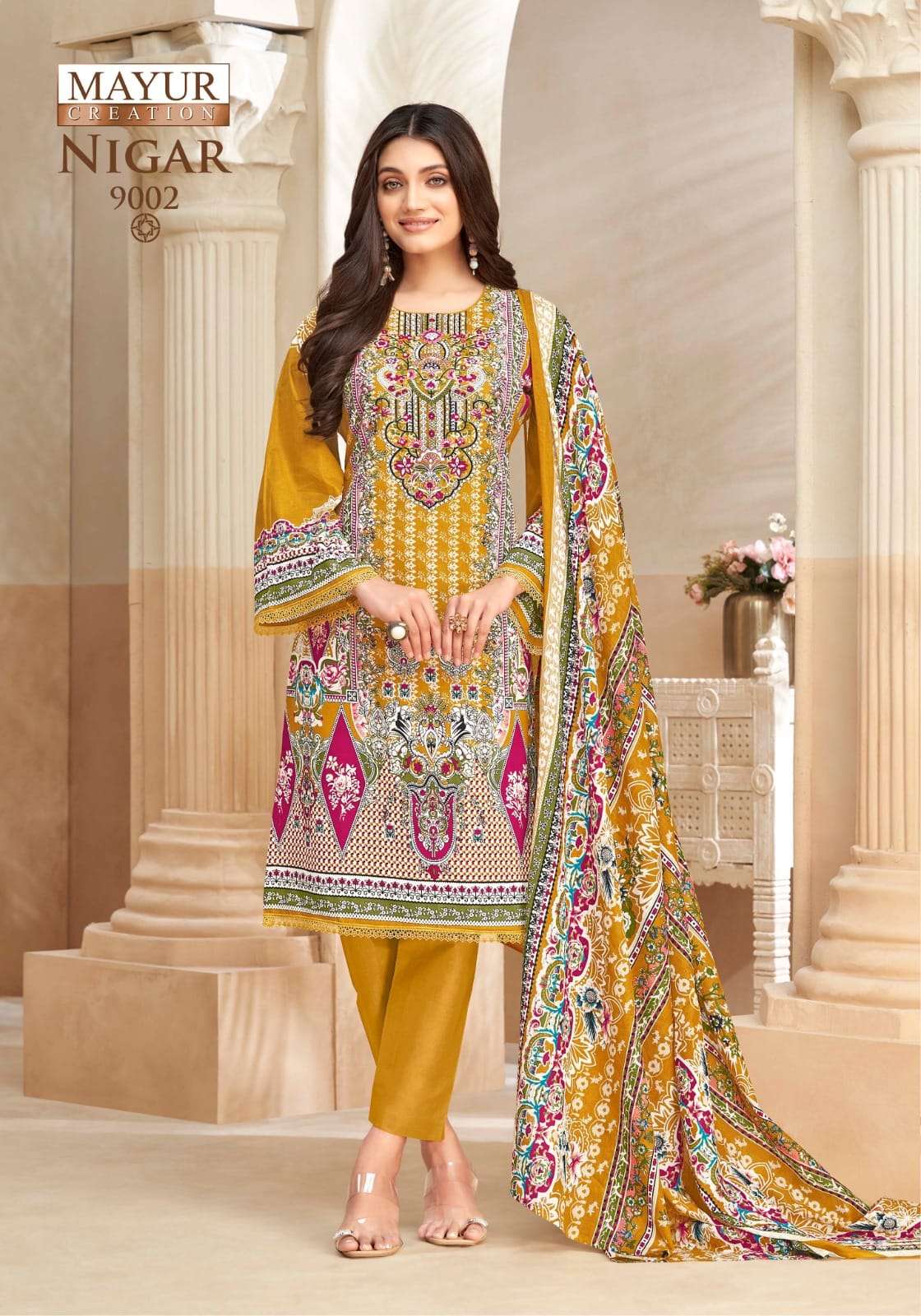 Mayur Nigar Vol 9 Karachi cotton dress material elite collection