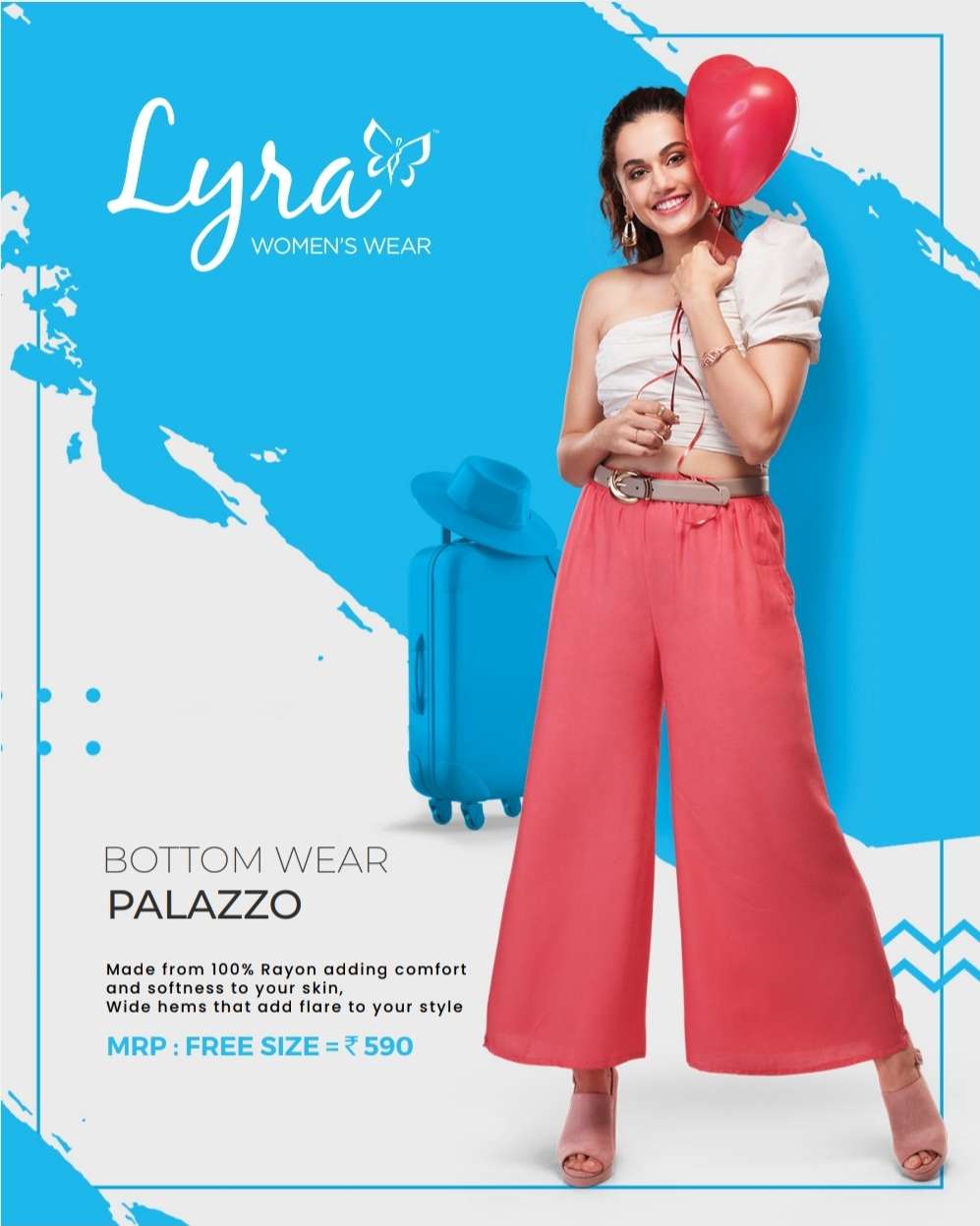 Buy Lyra Plain Palazzo Rayon Plain Palazzo Lyra Palazzo Buy Online  Wholesale Price From Surat