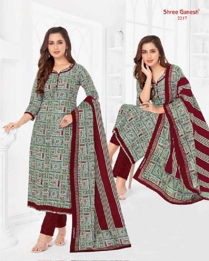 shree ganesh cotton dress material Wholesale Shree Ganesh Cotton Dress Material Vol 12 Readymade Dress Cotton  Churidar Materials Shree Ganesh Cotton