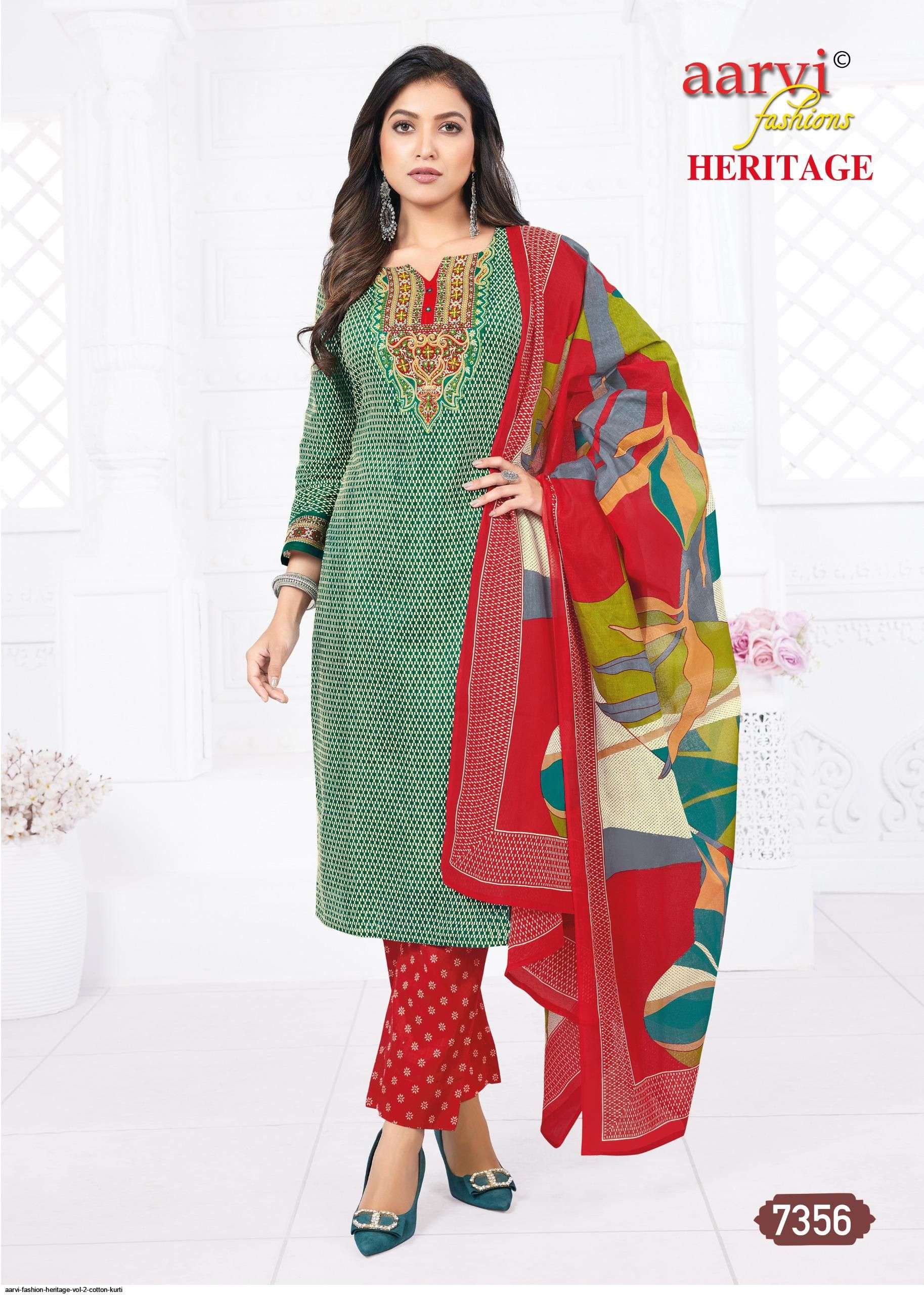 aarvi-fashion-heritage-vol-2-cotton-kurti-3169