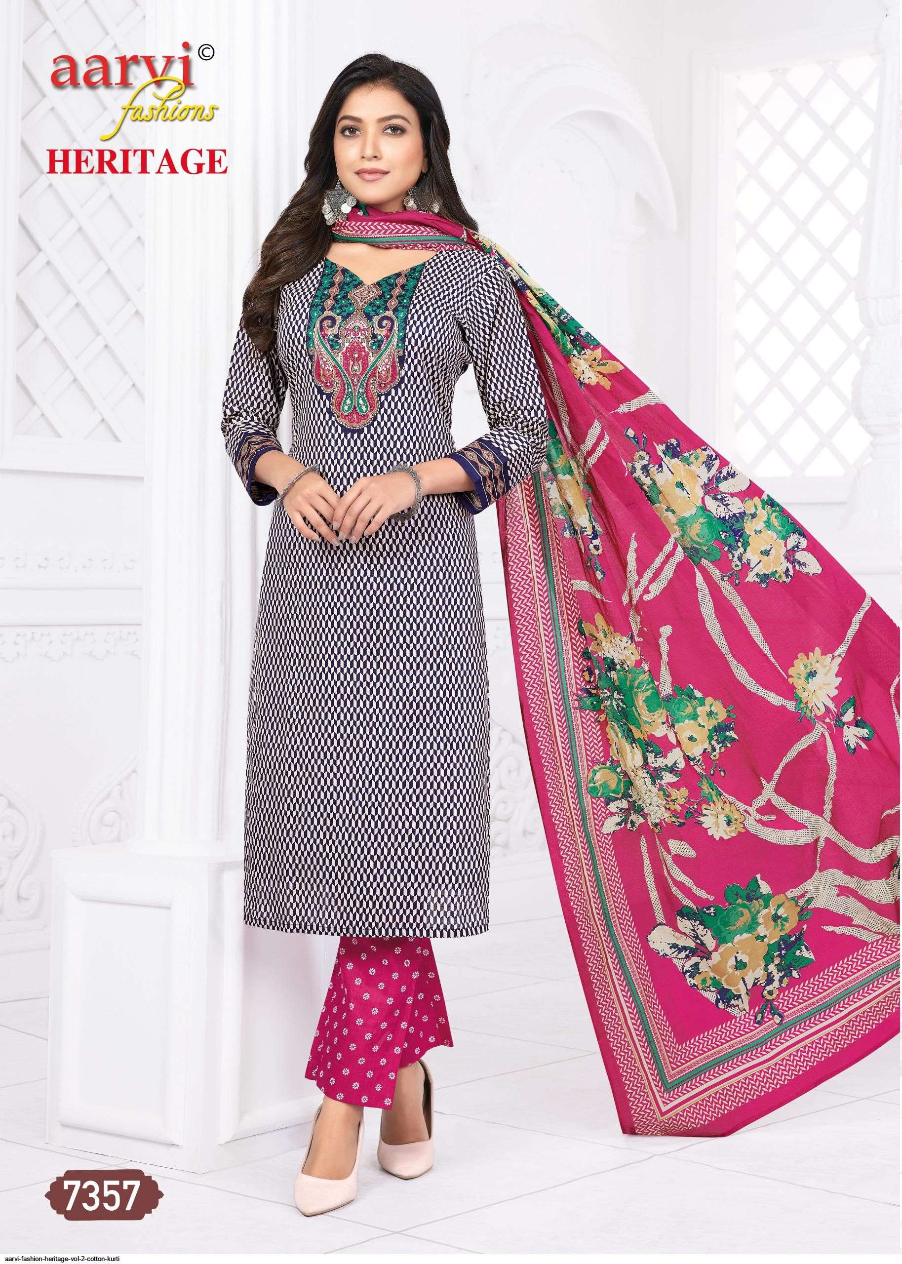 aarvi-fashion-heritage-vol-2-cotton-kurti-7623